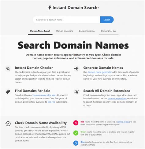 check for a domain name.